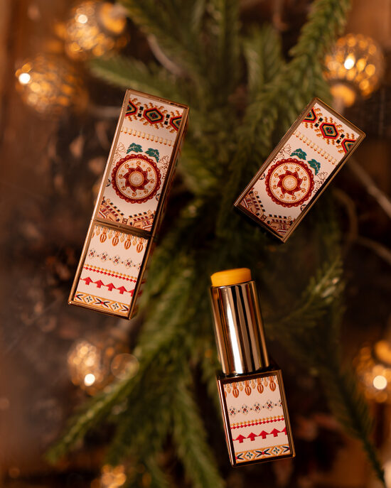 Lūpu balzams ar smiltsērkšķiem un mango (mandala)